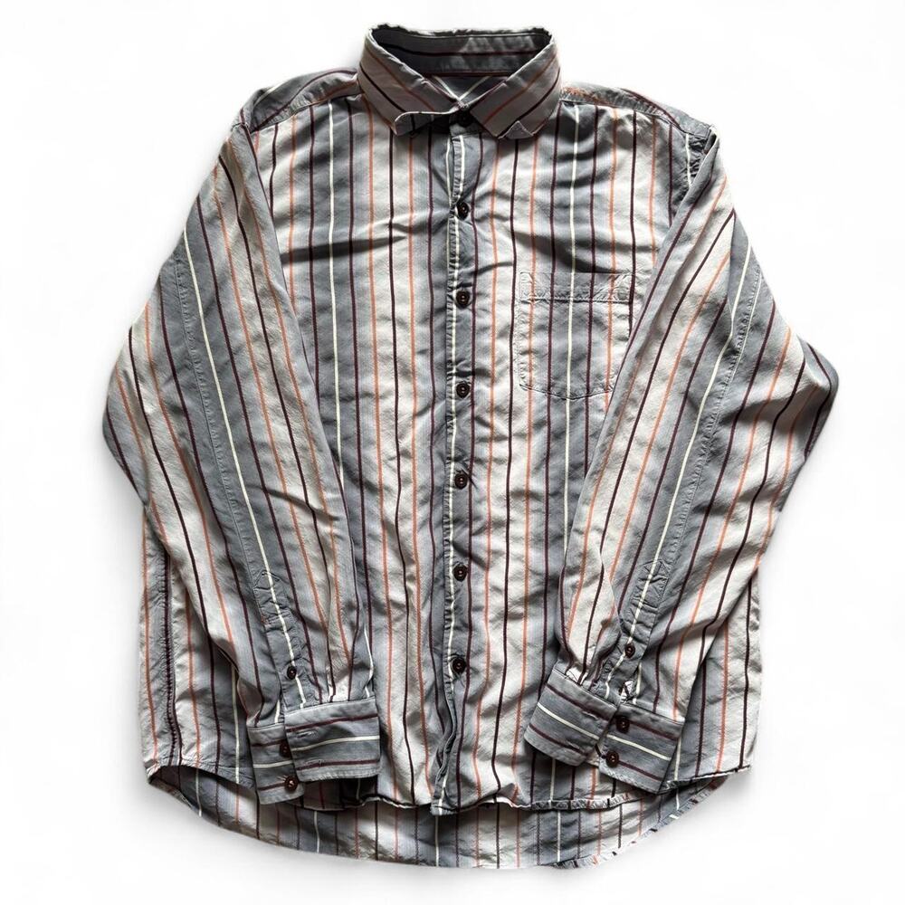 TOMMY BAHAMA Striped Silk Button-Up Shirt